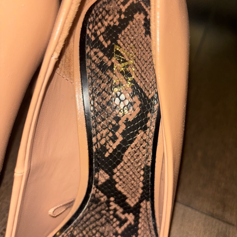 Elegant Tan Women's Pumps - Picture 2 of 3
